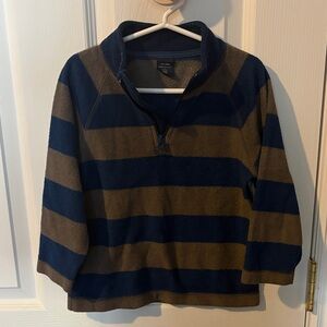 GAP kids Blue and Brown Zip Up Sweater